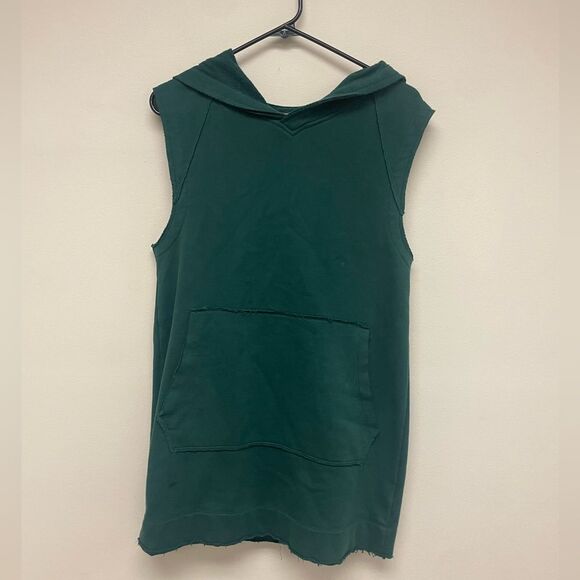 Urban Outfitters BDG Green Hooded Sleeveless Sweatshirt Dress SZ XS - Picture 1 of 7